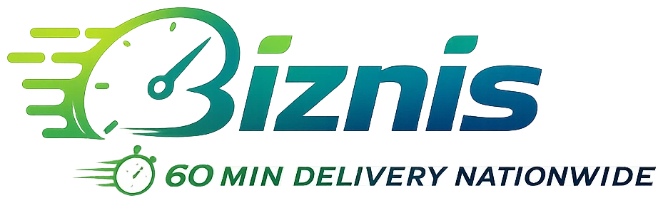 Biznis Global — 60 minute delivery nationwide